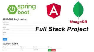 Build Angular 7 CRUD with Spring Boot & MongoDB | Complete Spring Boot Full Stack Project