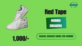 Red Tape Women White Sneakers Unboxing 👟 | Comfortable Casual Shoes | BoxBuzz