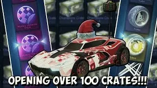 SO MANY MYSTERY UNIVERSAL DECALS & PAINTED EXOTIC WHEELS! | LUCKY Rocket League 100+ Crate Opening!