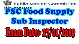 PSC Food Sub Inspector 2018 Exam || By TL Barta