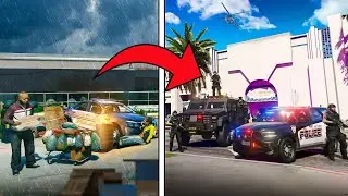 Repairing ABANDONED Police Station in GTA 5 RP!