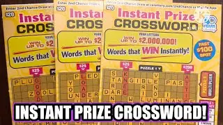 INSTANT PRIZE CROSSWORD! CA Scratchers