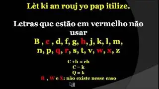 3 - Aprender ler em crioulo  gramatica crioulo aula # 3