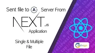 Post request with sending file to graphql api from next js application using axios | Cabbage