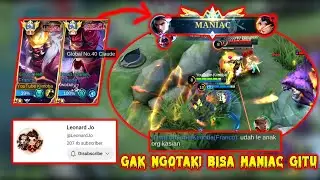 MANIAC!! GAK NGERTI LAGI DAH... PUBLIK RANKED DIBANTAI CLAUDE LEONARD JO (Ft.  @LeonardJo) - MLBB