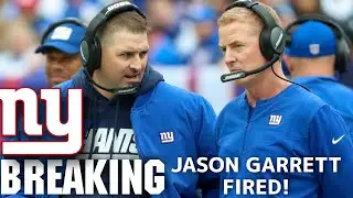BREAKING: New York Giants FIRE OC Jason Garrett! Freddie Kitchens to Replace Him.