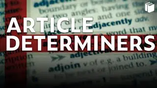 Article Determiners | Grammar | PuStack