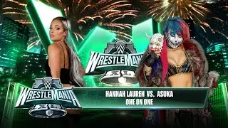 WWE 2K25 Hannah Lauren Vs Asuka Match 