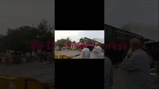 40 Dn Jafar Express Crossing Okara #train #railway #shorts