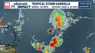 Tropical Storm Gabrielle forms in the Atlantic