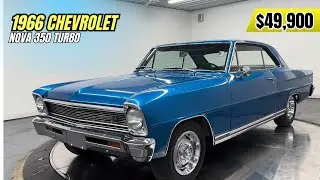 1966 Chevrolet Nova 350 Turbo | Classic Muscle Car with Disc Brakes | For Sale $49,900