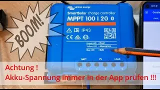 ACHTUNG! BOOM - Anschluss - SW-Update MPPT SmartSolar charge controller