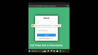 Responsive Login & Registration Form Using HTML and CSS #shorts #shortsviral #short #viralshorts