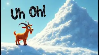 😂❄️Tiny Goat In A Big Snowcoat | Funny Winter Animal Song for Kids 🐐