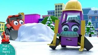 Ice Skating Accident! - Digley and Dazey | Construction Cartoons for Kids
