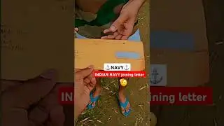 INDIAN NAVY Joining letter ⚓#armyloverstatus #nccandcommando #indianarmedforces 🥷#Indian ARMY⚔️