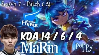 AFs MaRin POPPY vs SINGED Top - Patch 6.24 KR Ranked