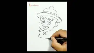 DRAWING BOY SCOUT CARTOON