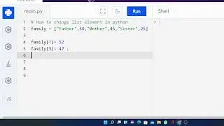 How to change list element in python