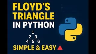 Floyd’s Triangle Explained in 30 Seconds 💻 #Python #FloydsTriangle #CodingShorts #LearnPython