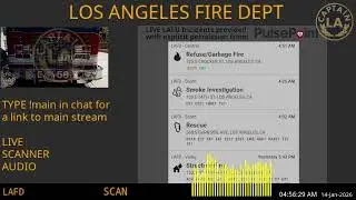 13-Jan-2026 // LAFD Los Angeles Fire Department SCANNER Radio ARCHIVE // FIRE & EMS // LA CAPTAIN