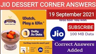 jio desserts corner picture  quiz answers today 19 September 2021 | Win Free Data #jio_dessert_quiz