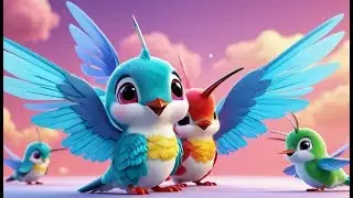 Hummingbird Wings Go Hum Hum Hum | Fun Bird Nursery Rhyme for Kids | Baby Songs
