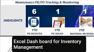 Dashboard for PR PO Tracking and Monitoring in Excel