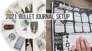 Bullet Journal Setup 2021 | Tarot year ahead spread and January plan with me