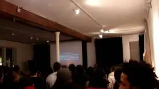A-Alikes walk in at the Hands Off Gaza event