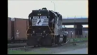 Norfolk Southern Engine Switching Tracks in the Yard - Smith St.- Buffalo, NY