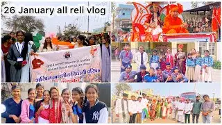 26 January all reli vlog ABVP ,nsui , S.g.m. School,c.m.rise school watch now full vlog 