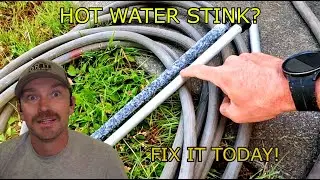 How to Replace the Anode rod on your water heater and fix that smelly sulfury hot water