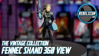 Star Wars The Vintage Collection Fennec Shand Action Figure 360 View