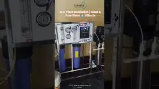 R.O. Plant Installation | Clean & Pure Water 💧 #Shorts #water #roplant #reverseosmosis