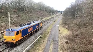Class 92 GBRF heading through charnook Richards