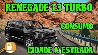 CONSUMO RENEGADE 1.3 TURBO 2024 &Eacute; ECONOMICO? JEEP RENEGADE 2024 CONSUMO NA CIDADE E NA ESTRADA 1.3