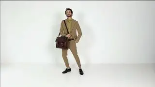 Brown Leather Briefcase with a Trolley Strap - The Time Machine | Time Resistance Official Video