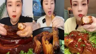 [ASMR] Spicy Braised Pork Belly Eating Mukbang Show 