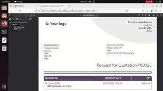 Открытый исходный код &mdash; Odoo ERP на ПК &mdash; От закупки до оплаты &mdash; 01: Создание запроса на предложен...