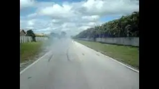 Nissan 350Z Turbo burnout with Phantom Grip Limited Slip Differential