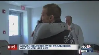 Woman meets dispatcher, paramedic who kept her alive during major heart attack