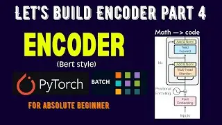 Bert style encoder from scratch using pytorch for absolute beginners 