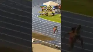 Tia Clayton 🇯🇲 beats Shericka Jackson to win 100m semifinal at the National Trials, clocking 10.86s