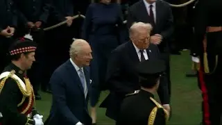 Trump visits Windsor Castle during unprecedented second UK state visit