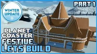 Festive Train Station Part 1 - Lets Build 01 #PlanetCoaster
