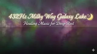 432Hz Milky Way Galaxy Lake 🌙 Healing Music for Deep Rest