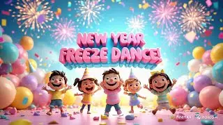 New Year Freeze Dance for Kids 🎉 | Fun Countdown Dance Song with FREEZE | New Year&rsquo;s Eve Party