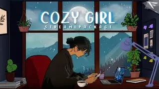 Cozy Girl | Twitch overlay and alerts stream pack for OBS Studio, Streamlab and Streamelements