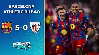 🔥🏆 El BARCELONA le GAN&Oacute; 5-0 al ATHLETIC BILBAO y jugar&aacute; la FINAL de la SUPERCOPA DE ESPA&Ntilde;A